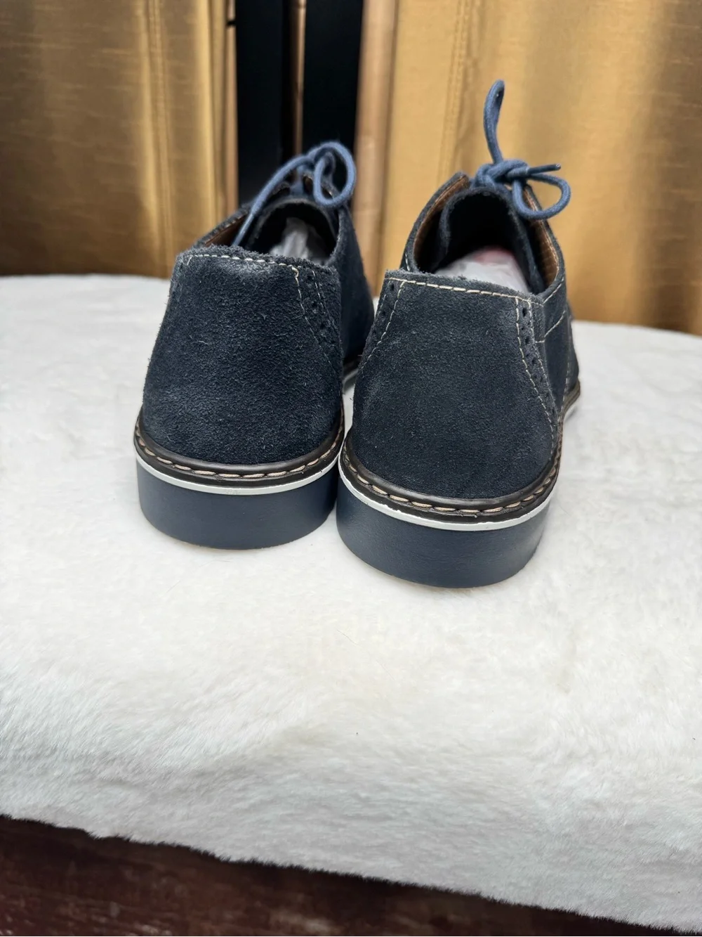 Rieker Navy Suede Derby Shoes Men’s EU 41 US 8 Comfort Casual